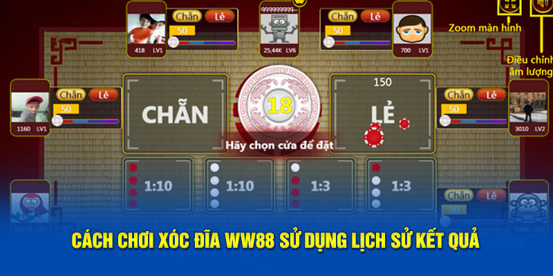 Cách chơi xóc đĩa ww88 sử dụng lịch sử kết quả