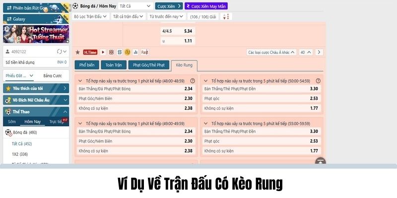 Ví dụ hình dung về kèo rung là gì